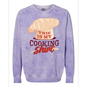 This Is My Cooking Shirt Chef Colorblast Crewneck Sweatshirt