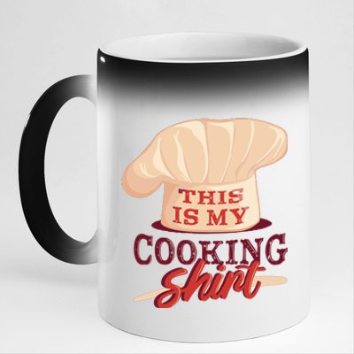 This Is My Cooking Shirt Chef 11oz Black Color Changing Mug