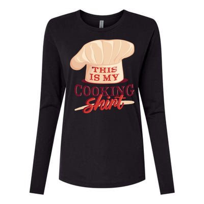 This Is My Cooking Shirt Chef Womens Cotton Relaxed Long Sleeve T-Shirt