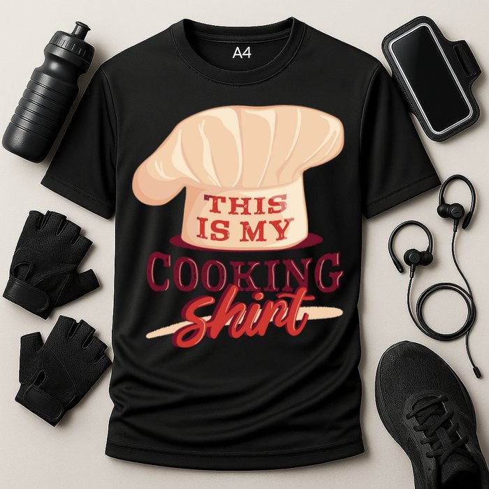 This Is My Cooking Shirt Chef Cooling Performance Crew T-Shirt