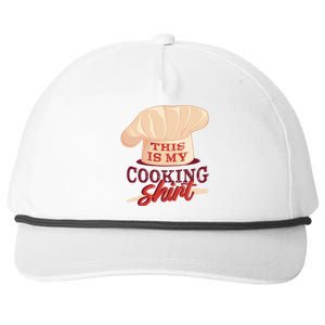 This Is My Cooking Shirt Chef Snapback Five-Panel Rope Hat