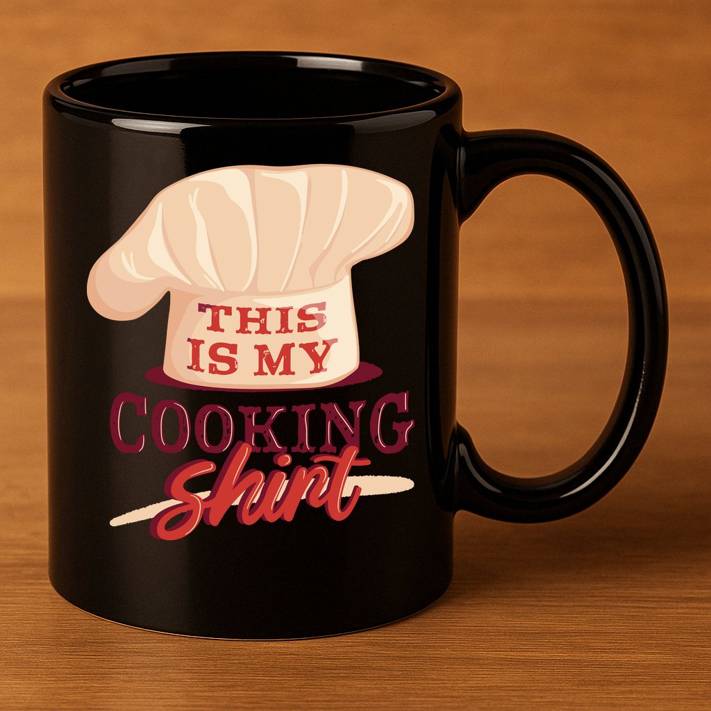 This Is My Cooking Shirt Chef 11oz C Handle Ceramic Mug