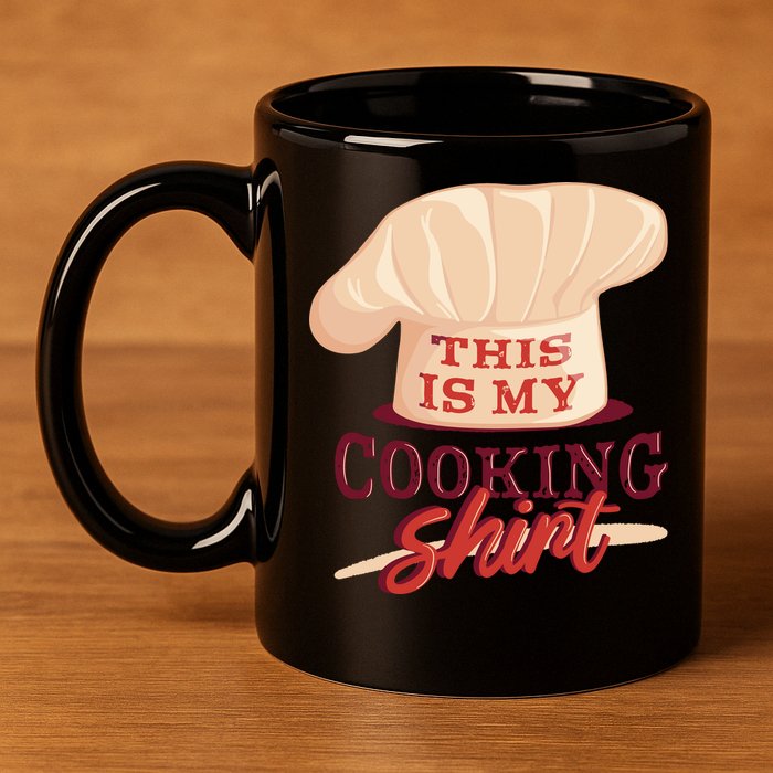 This Is My Cooking Shirt Chef 11oz C Handle Ceramic Mug