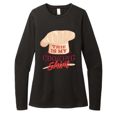 This Is My Cooking Shirt Chef Womens CVC Long Sleeve Shirt