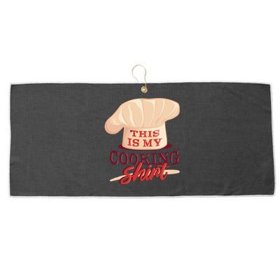 This Is My Cooking Shirt Chef Large Microfiber Waffle Golf Towel