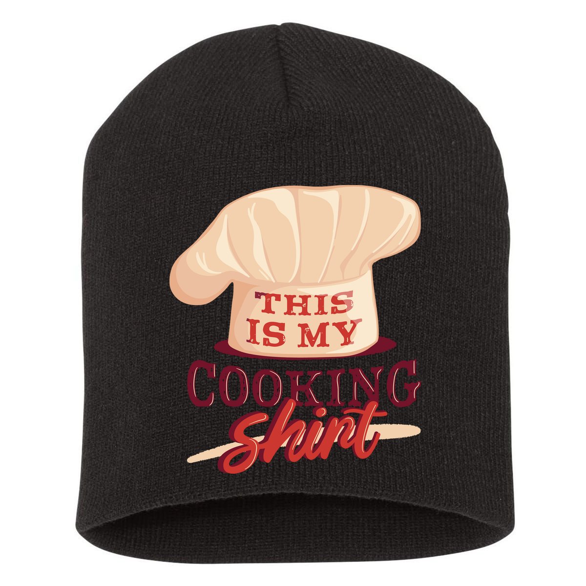 This Is My Cooking Shirt Chef Short Acrylic Beanie