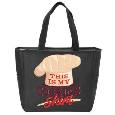 This Is My Cooking Shirt Chef Zip Tote Bag
