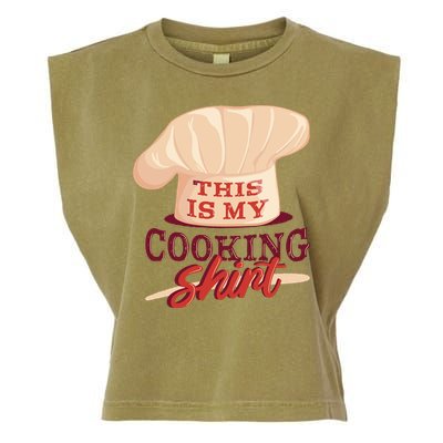 This Is My Cooking Shirt Chef Garment-Dyed Women's Muscle Tee