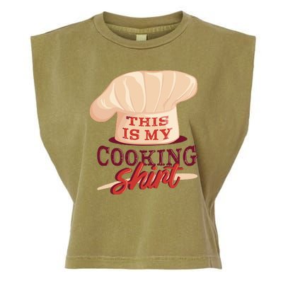 This Is My Cooking Shirt Chef Garment-Dyed Women's Muscle Tee