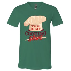 This Is My Cooking Shirt Chef V-Neck T-Shirt