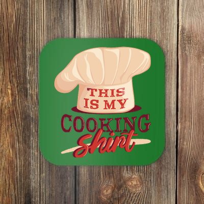 This Is My Cooking Shirt Chef Coaster