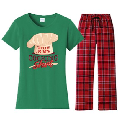 This Is My Cooking Shirt Chef Women's Flannel Pajama Set