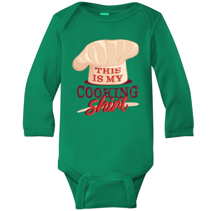 This Is My Cooking Shirt Chef Baby Long Sleeve Bodysuit