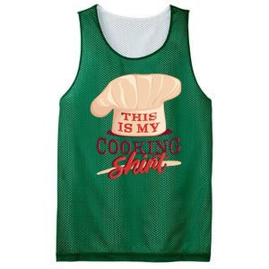 This Is My Cooking Shirt Chef Mesh Reversible Basketball Jersey Tank