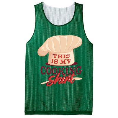 This Is My Cooking Shirt Chef Mesh Reversible Basketball Jersey Tank