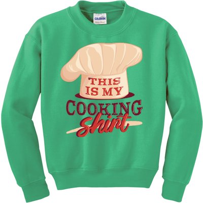 This Is My Cooking Shirt Chef Kids Sweatshirt