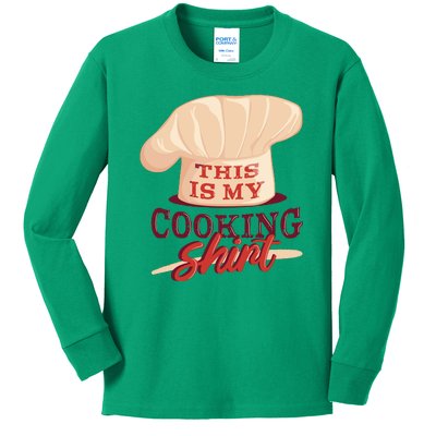 This Is My Cooking Shirt Chef Kids Long Sleeve Shirt