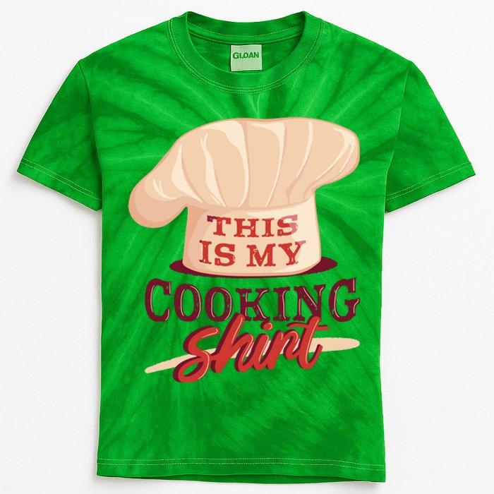 This Is My Cooking Shirt Chef Kids Tie-Dye T-Shirt