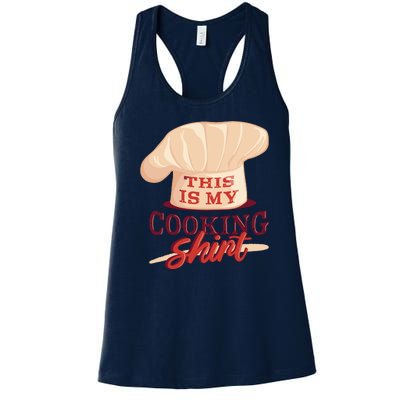 This Is My Cooking Shirt Chef Women's Racerback Tank