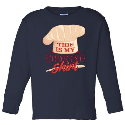 This Is My Cooking Shirt Chef Toddler Long Sleeve Shirt