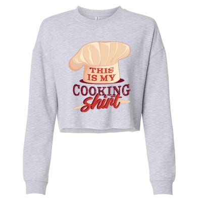 This Is My Cooking Shirt Chef Cropped Pullover Crew