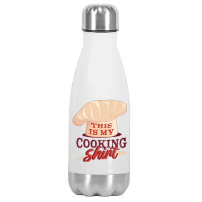 This Is My Cooking Shirt Chef Stainless Steel Insulated Water Bottle