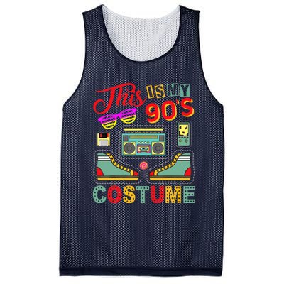 This Is My 90s Costume 1990s Retro Vintage 90s Party Mesh Reversible Basketball Jersey Tank