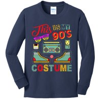 This Is My 90s Costume 1990s Retro Vintage 90s Party Kids Long Sleeve Shirt