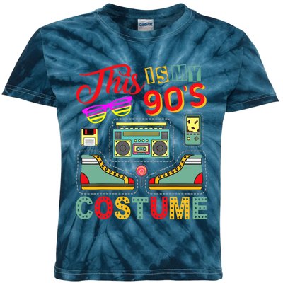 This Is My 90s Costume 1990s Retro Vintage 90s Party Kids Tie-Dye T-Shirt