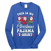 This Is My Santa Lovers Christmas Pajama Gift Long Sleeve Shirt