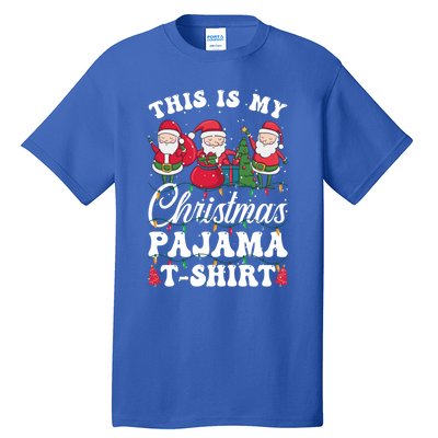 This Is My Santa Lovers Christmas Pajama Gift Tall T-Shirt