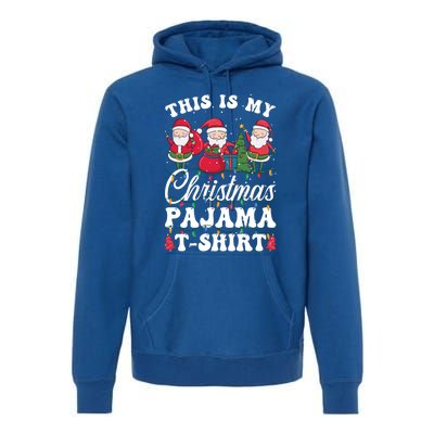 This Is My Santa Lovers Christmas Pajama Gift Premium Hoodie