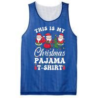 This Is My Santa Lovers Christmas Pajama Gift Mesh Reversible Basketball Jersey Tank