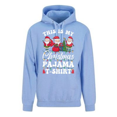 This Is My Santa Lovers Christmas Pajama Gift Unisex Surf Hoodie