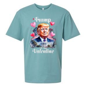 Trump Is My Valentine Funny Patriotic ValentineS Day 2025 Sueded Cloud Jersey T-Shirt