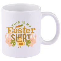 This Is My Easter Shirt 11oz C Handle Ceramic Mug