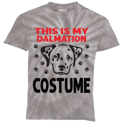 This Is My Dalmatian Costume Dalmatian Dog Halloween Gift Kids Tie-Dye T-Shirt