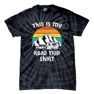 This Is My Road Trip RV Camping Gift Tie-Dye T-Shirt