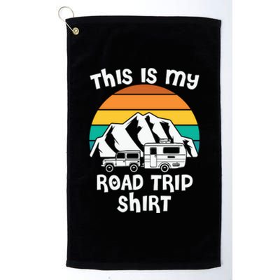 This Is My Road Trip RV Camping Gift Platinum Collection Golf Towel