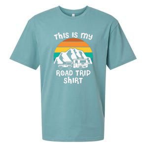 This Is My Road Trip RV Camping Gift Sueded Cloud Jersey T-Shirt