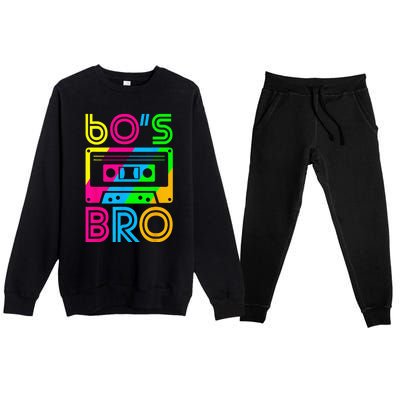 This Is My 60s Bro Costume Retro Halloween 1960s 60s Party Premium Crewneck Sweatsuit Set