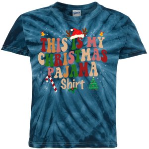 This Is My Christmas Pajama Kids Tie-Dye T-Shirt