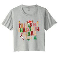 This Is My Christmas Pajama Women's Crop Top Tee