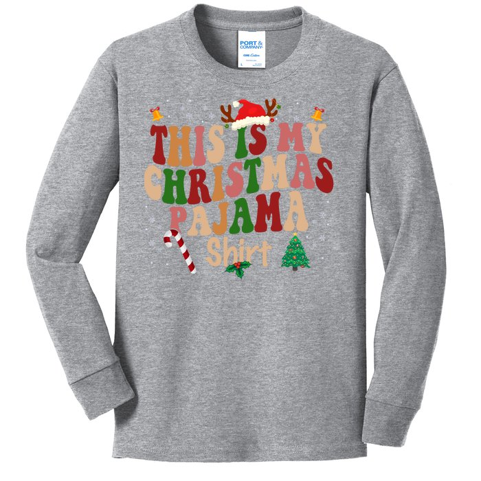 This Is My Christmas Pajama Kids Long Sleeve Shirt