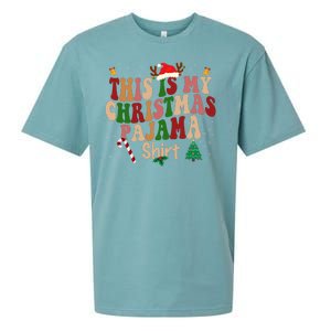 This Is My Christmas Pajama Sueded Cloud Jersey T-Shirt