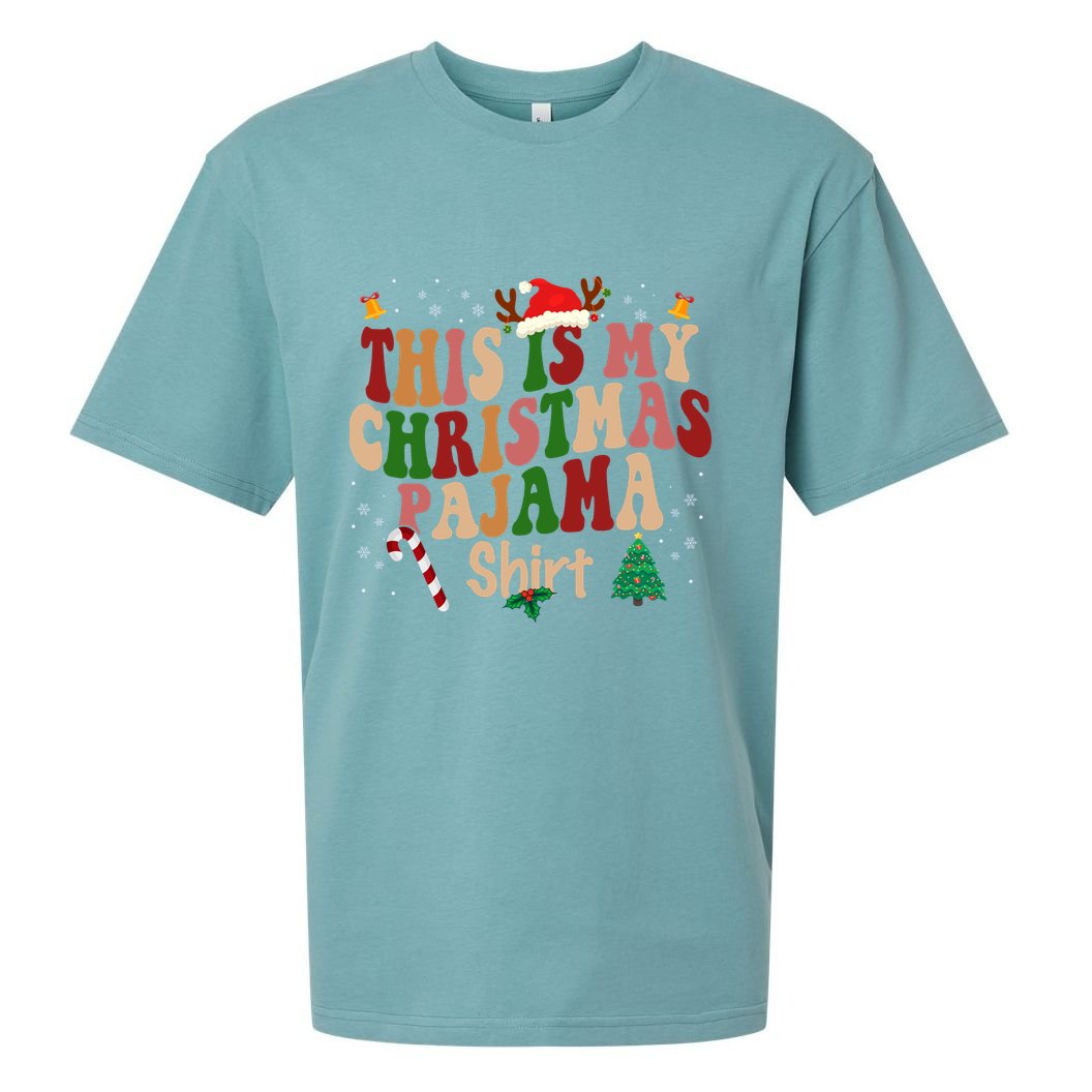 This Is My Christmas Pajama Sueded Cloud Jersey T-Shirt