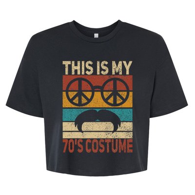 This Is My 70s Costume 70 Styles 70's Disco 1970s Outfit Bella+Canvas Jersey Crop Tee