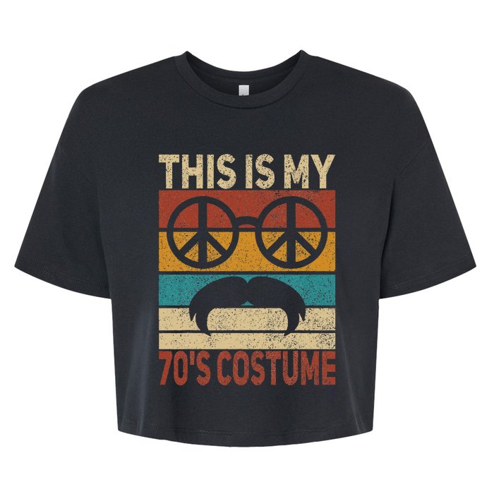 This Is My 70s Costume 70 Styles 70's Disco 1970s Outfit Bella+Canvas Jersey Crop Tee