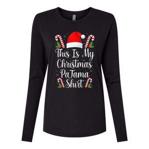 This Is My Christmas Pajama Funny Family Matching Xmas  Womens Cotton Relaxed Long Sleeve T-Shirt