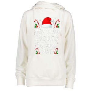 This Is My Christmas Pajama Funny Family Matching Xmas  Womens Funnel Neck Pullover Hood